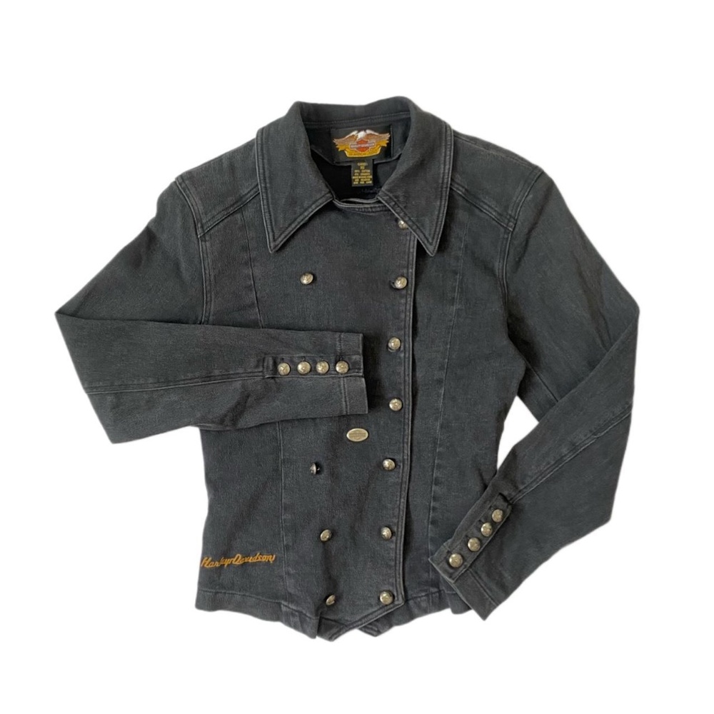 XS Harley Davidson vintage denim jacket